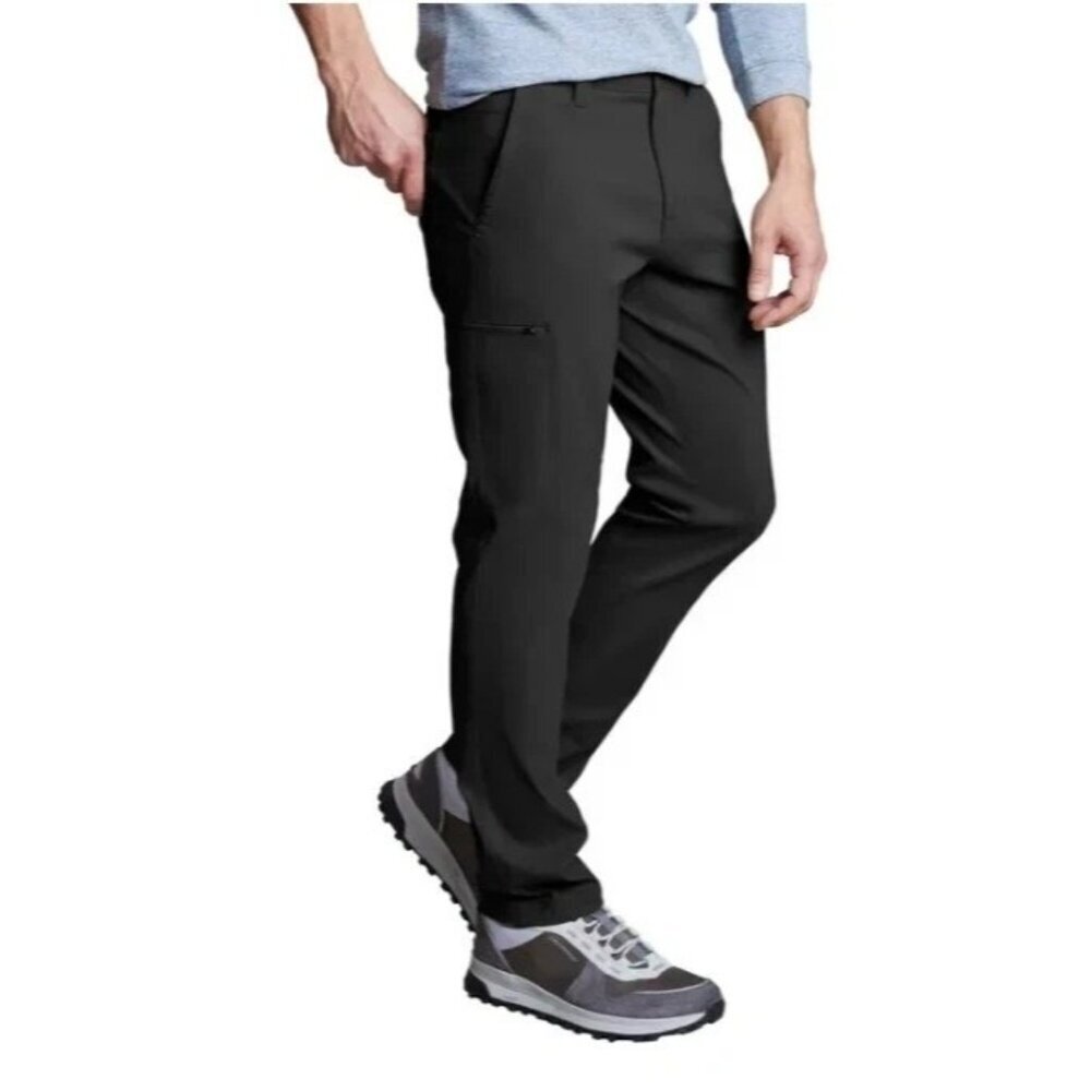 NWOT Copper & Oak Mens 32x32 Black Cargo Tech Pants   G1370